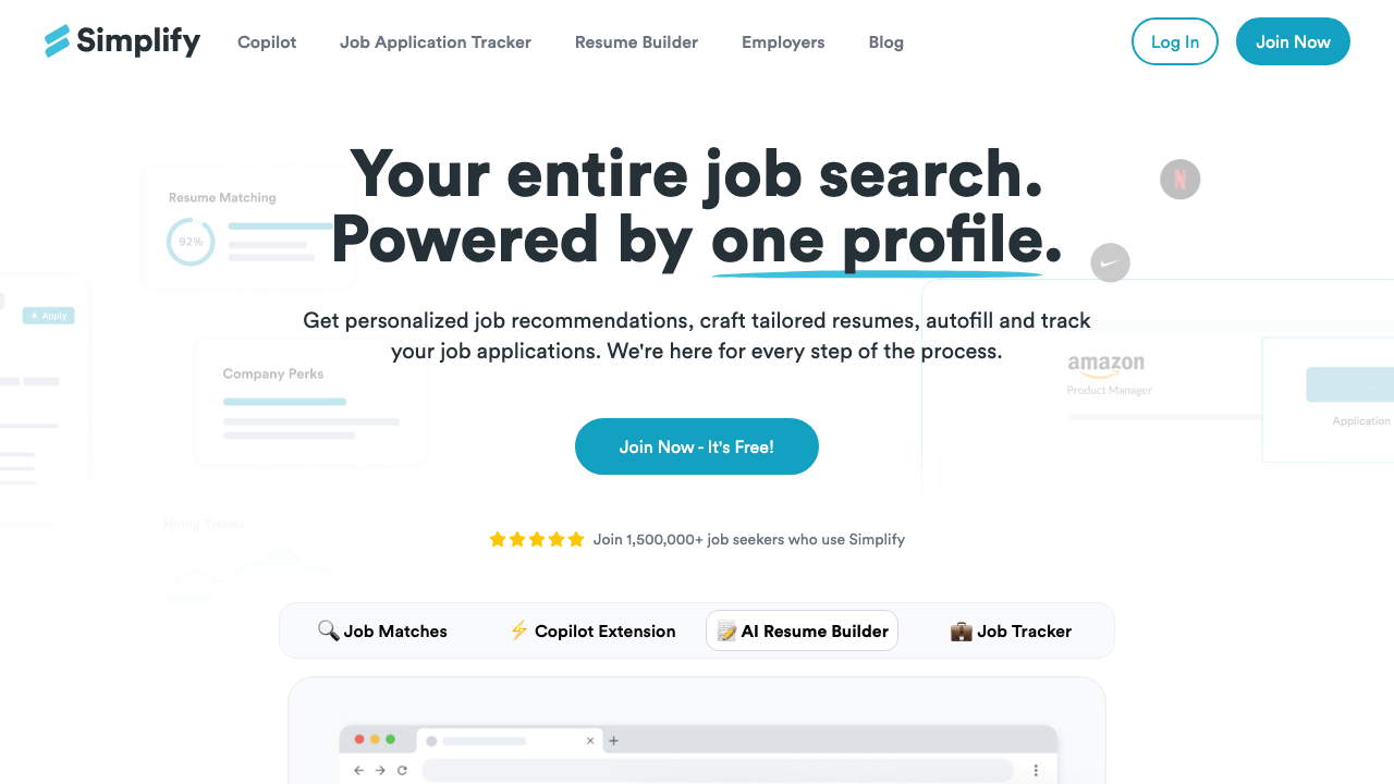 Tsenta vs Simplify, $40/mo to save 5 minutes per application